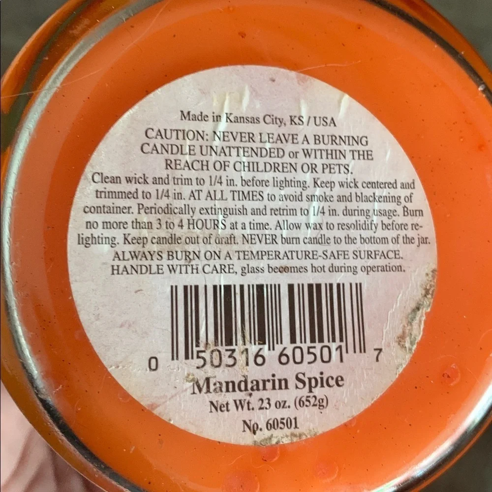 Vintage 80s 90s Halloween Pumpkin Orange Candle Pumpkin Spice Jar